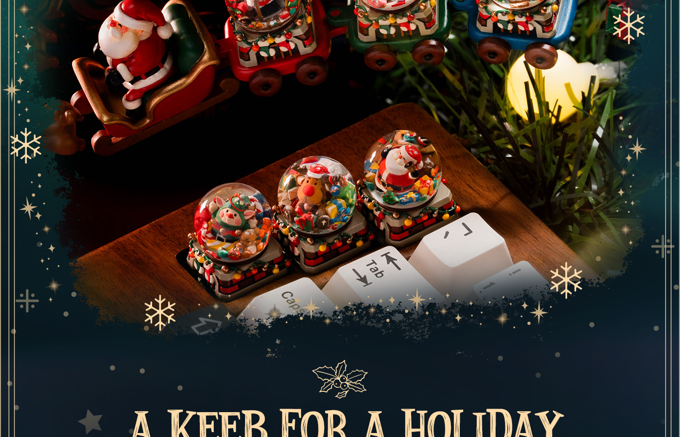 キーボード Dwarf Factory ArtiSANTA Christmas Dwarf Factory ArtiSANTA Christmas Artisan Keycaps